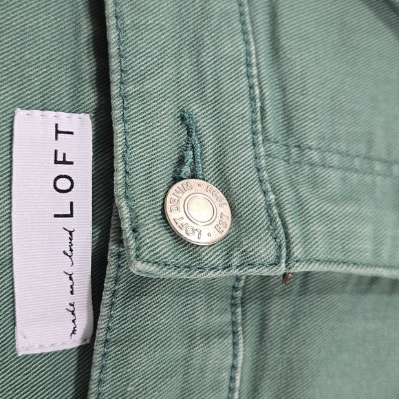 {LOFT} Women's Forest Green The Skinny Jeans 14/32 - Picture 7 of 12